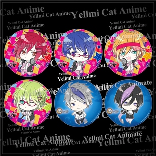 MARGINAL#4徽章动漫周边胸章挂件勋章随身镜虚拟偶像Q版吧唧6款/B