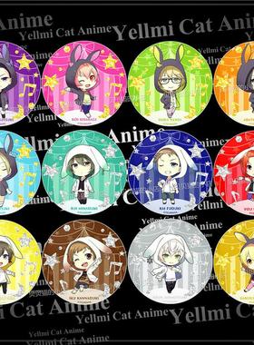 月歌徽章 水无月泪睦月始霜月隼师走驱动漫胸章吧唧虚拟偶像周边F