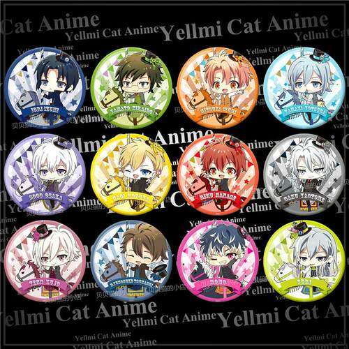 idolish7徽章 和泉三月/九条天七濑陆动漫周边吧唧旋转木马胸章/D