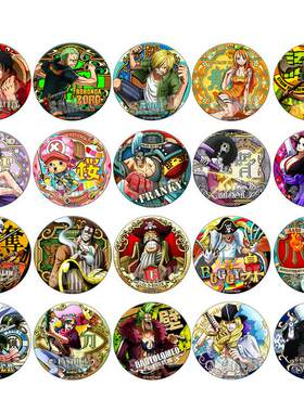 onepiece海贼王航海王狂热行动吧唧路飞路奇萨博动漫徽章胸章J