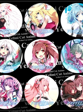 学战都市Asterisk徽章吧唧动漫胸章钥匙扣挂件随身镜刀藤绮凛B款