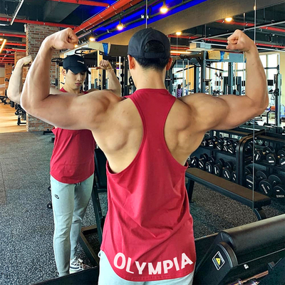 无袖运动背心兄弟肌肉训练