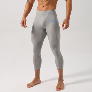 子 兄弟肌肉健身七分裤 紧身裤 男速干高弹力深蹲训练跑步撸铁篮球裤