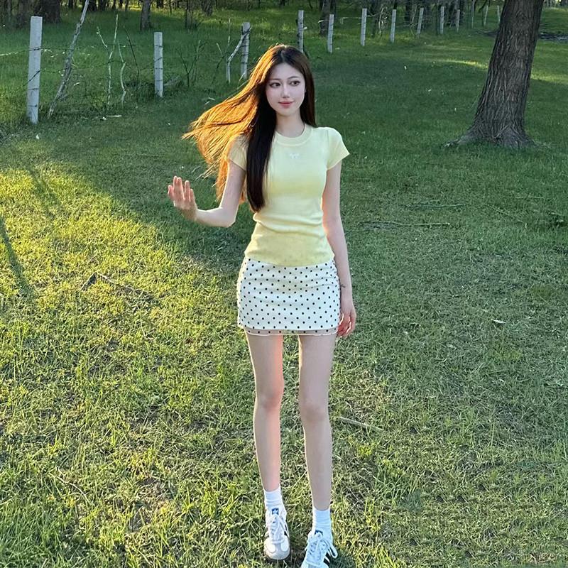 夏季女miu里miu气韩系穿搭感连衣裙子御姐轻熟小香晚晚风套装