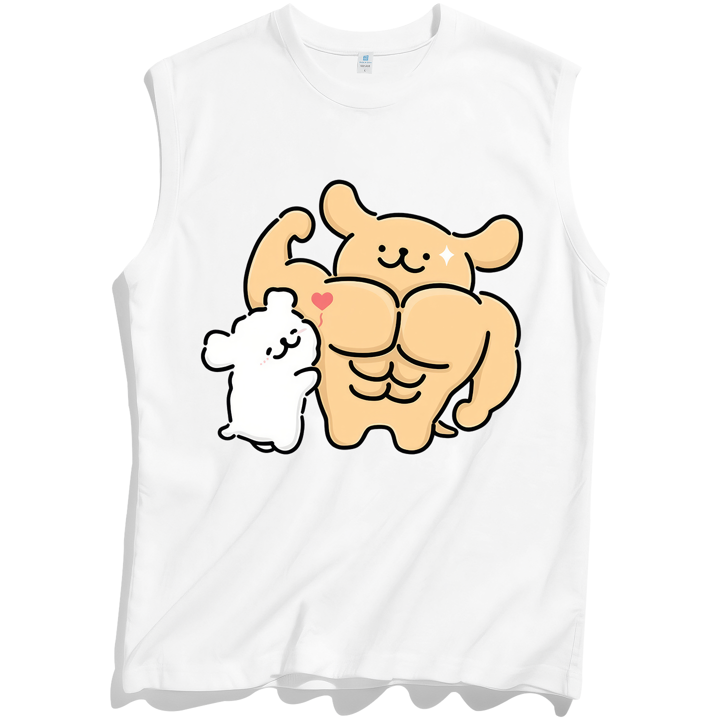 两2元88vip商品小白男士无袖男t恤纯棉训练运动健身背心男款打底