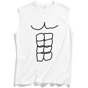 男t恤纯棉训练运动健身背心男款 无袖 打底 88vip商品宽肩男士 两2元