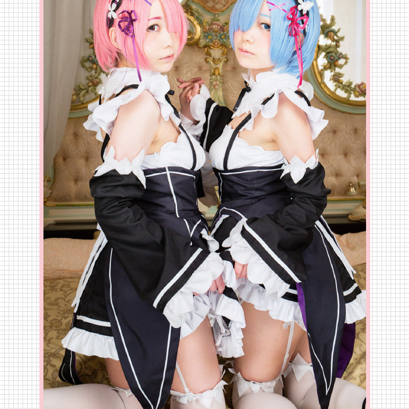 拉姆蕾姆女仆装COS雷姆假发头饰日本黑白女仆制服装cosplay鞋在类目 模玩/动漫/周边/cos/桌游, Cosplay服饰/道具/服务, Cosplay女装中 - 来自Buy2taobao.com提供专业的淘宝代购服务