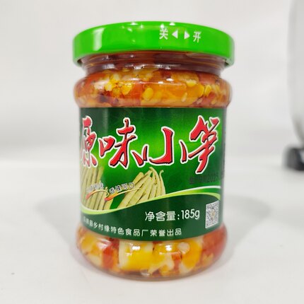 双牌乡村缘 原味小笋185克/瓶 永州特产竹笋子香辣脆笋干笋下饭菜