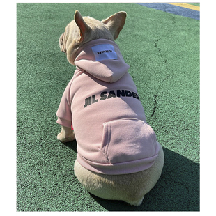 宠物狗狗秋冬款 加绒卫衣法斗雪纳瑞比熊泰迪加厚保暖潮牌衣服