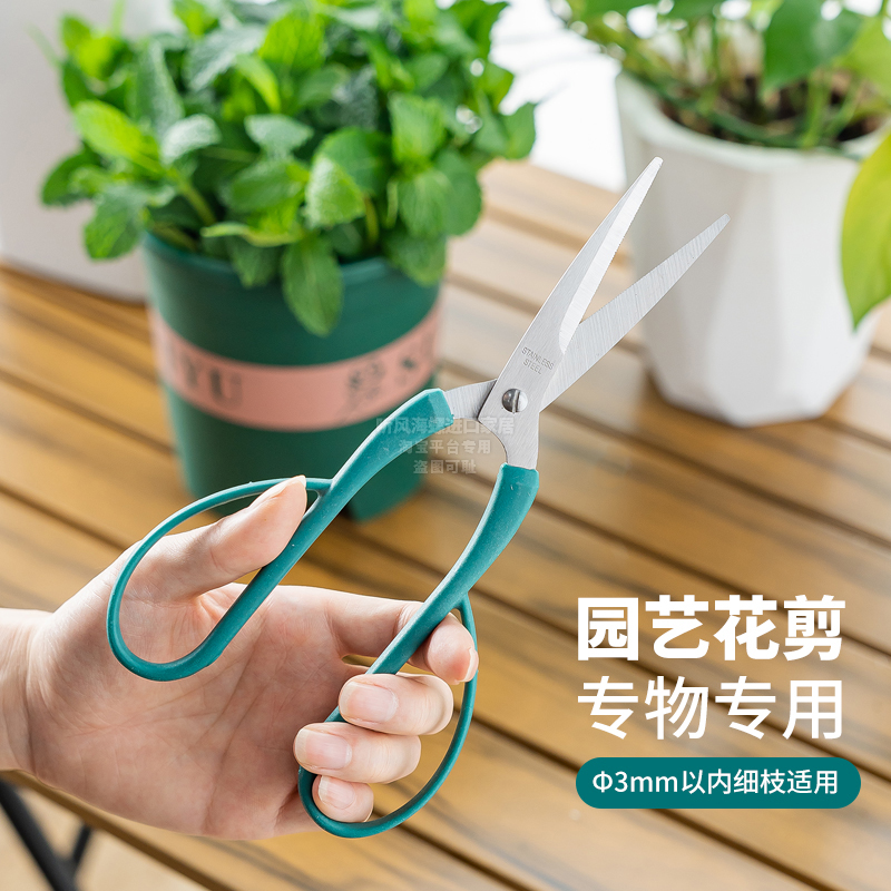 日本ECHO园艺花艺插花尖头剪子细剪刀花卉盆栽绿植修剪专用神器