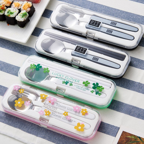 日本进口筷子勺子叉子304不锈钢