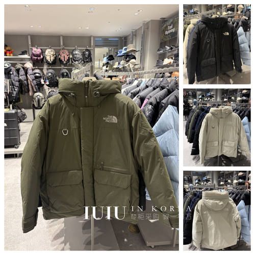 反季专柜正品25冬男女同款款连帽工装鹅绒羽绒服NJ1DR61