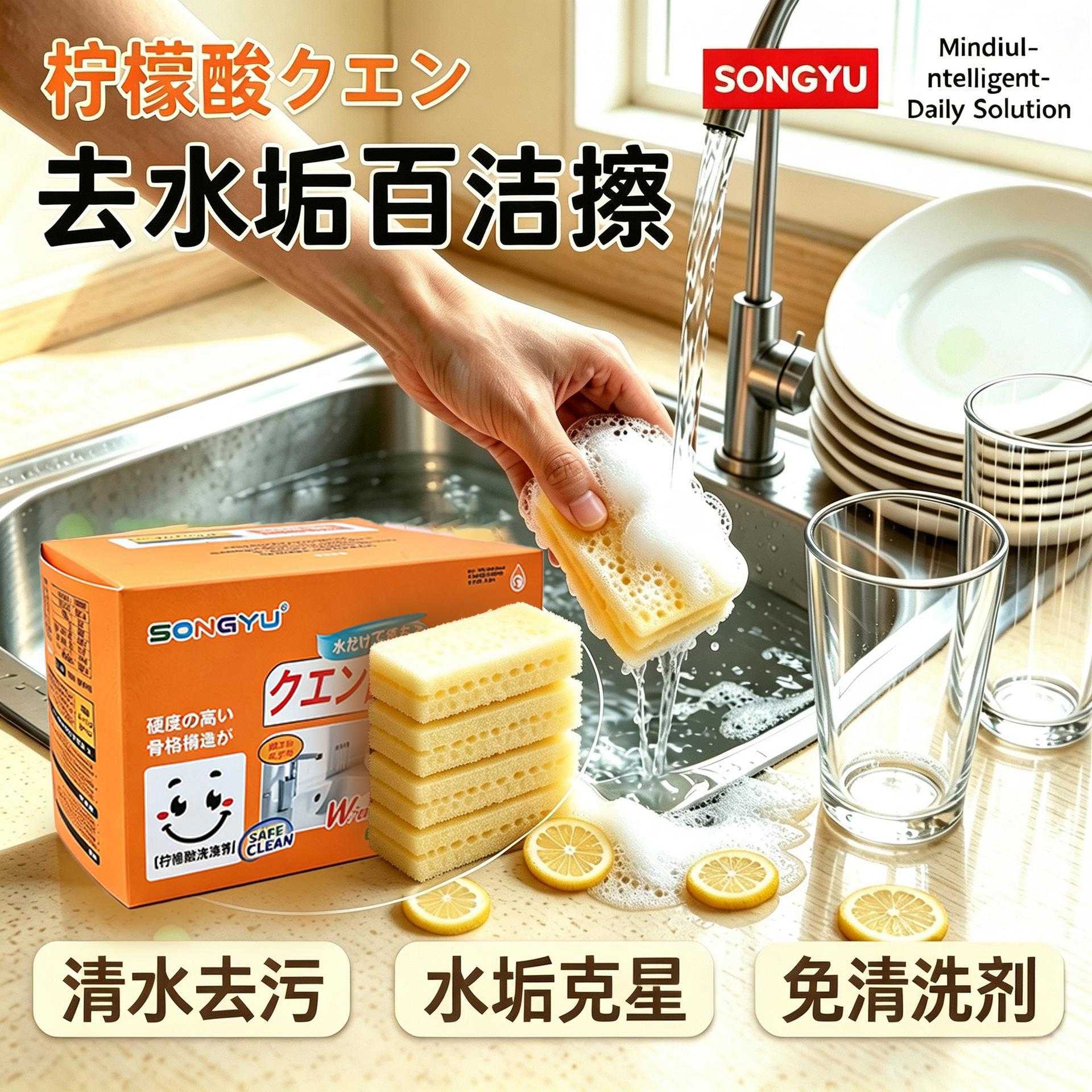 柠檬酸除垢魔力擦浴室厨房水槽