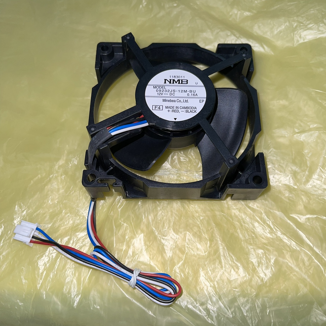 冰箱冷冻风机NMB风扇DC12V 0.16A冰箱风冷电机09232JS-12M-BU/A/M