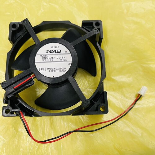 冰箱配件NMB原装09232JS-12L-BA冰箱风扇12v0.10两线9.2cm风机