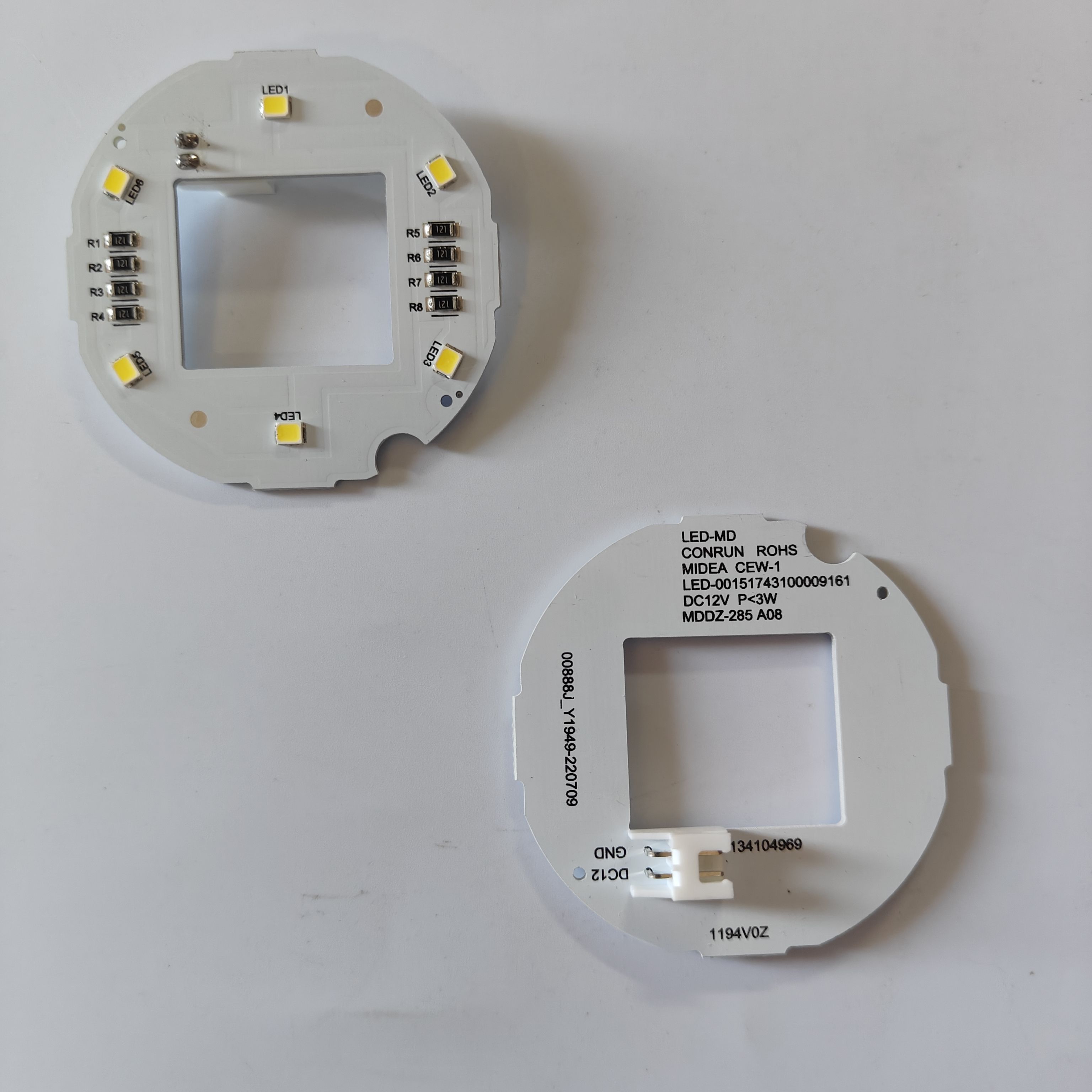 适用于美的冰箱冷藏照明LED圆灯板BCD-186WM 162 231 215 230灯