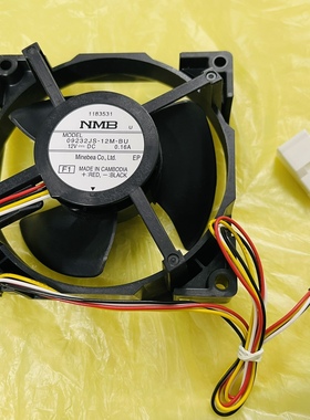 冰箱冷冻风机NMB风扇DC12V 0.16A冰箱风冷电机09232JS-12M-BU