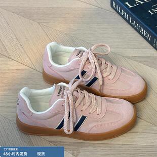 旺仔是条狗/ins春季韩版德训鞋女2025年厚底小众百搭休闲板鞋子