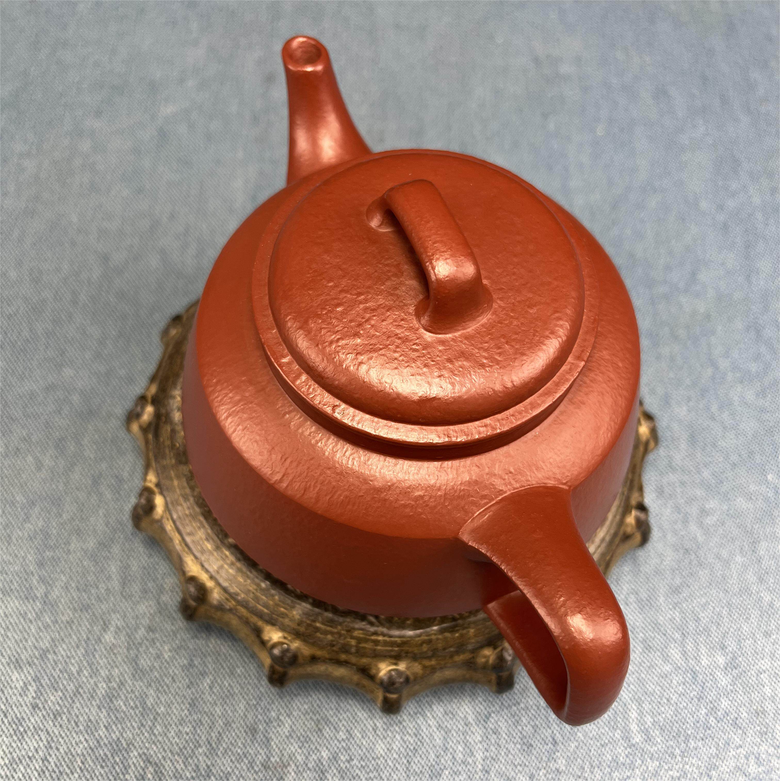 全手工粗砂大红袍汉韵壶原矿朱泥紫砂壶纯全手工泡茶壶280ccu.