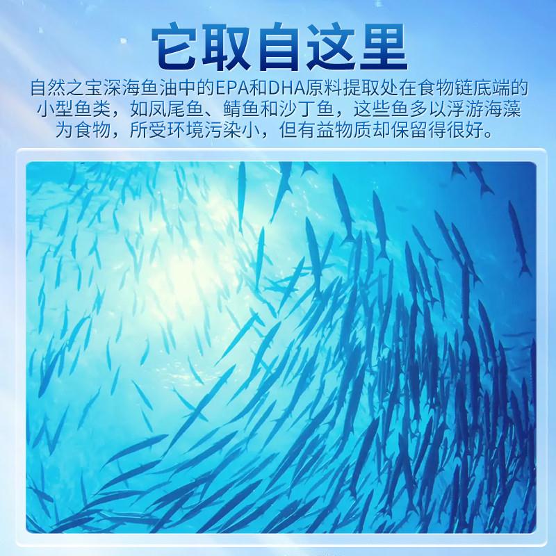 美国原装进口深海鱼油omega3软胶囊FishOil鱼肝油130粒