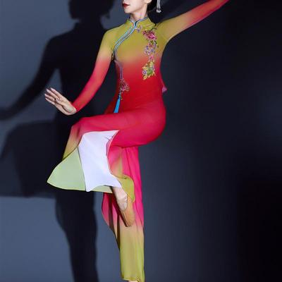 胶州秧歌服女2025新款古典舞演出服高端扇子伞舞蹈服装广场舞套装