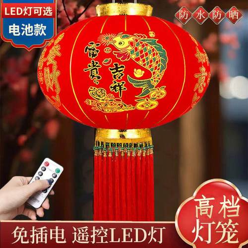 新款2025过年户外大红灯笼阳台一对春节大门口中国风吊宫灯装挂饰