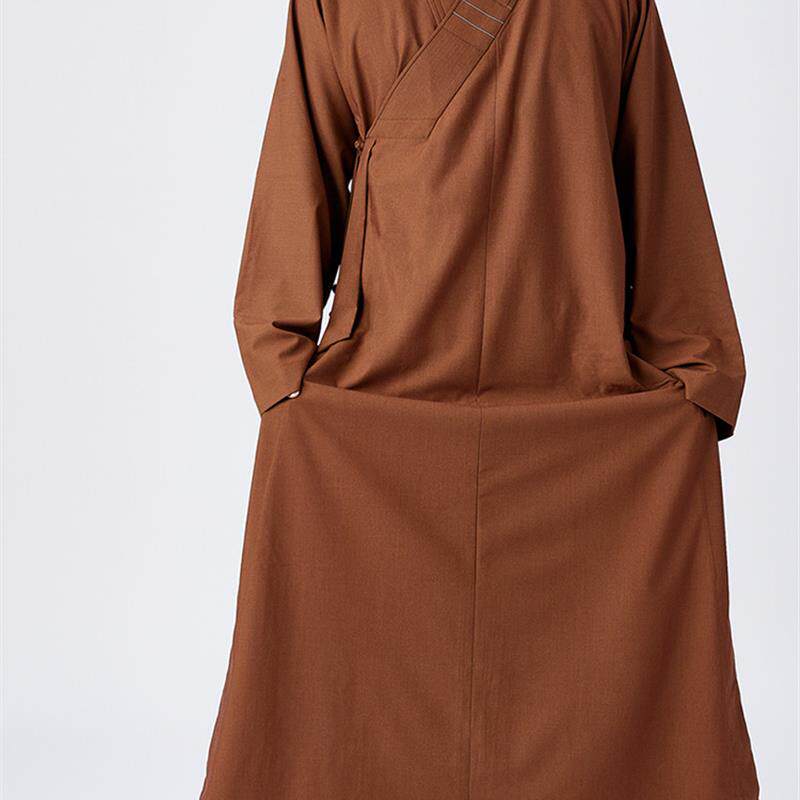 紫忧花高档僧服长褂秋冬季男女出家僧人和尚衣服僧侣僧袍僧衣大褂