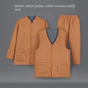 僧服出家僧人棉袄内胆上衣裤 保暖棉服男女和尚比丘棉衣 子马甲冬季