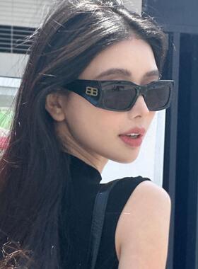 方圆同款墨镜女款2026新款级感长方形宽边拍照大脸太阳眼镜防晒