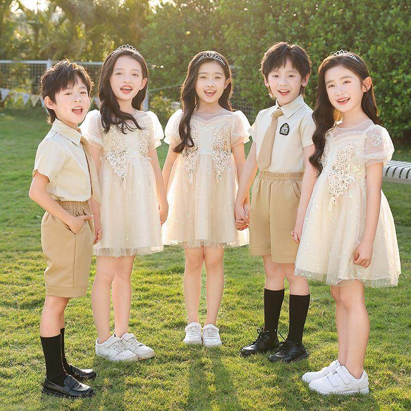 六一儿童演出服蓬蓬裙大合唱诗歌朗诵幼儿园毕业服装小学生表演服