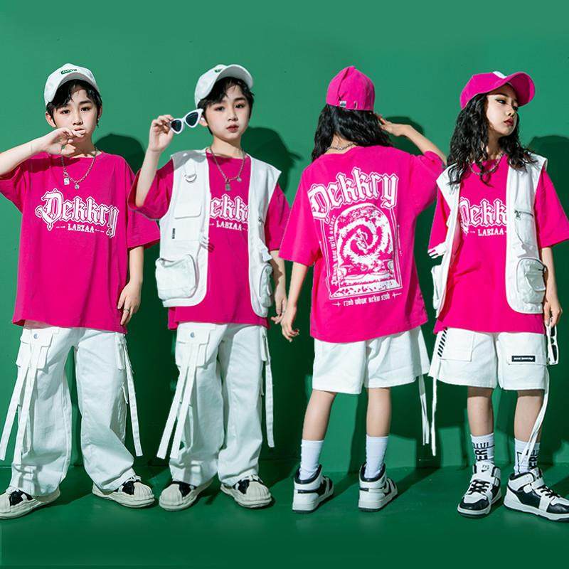 街舞儿童潮服酷帅男童架子鼓演出服hiphop童装嘻哈潮牌套装表演服