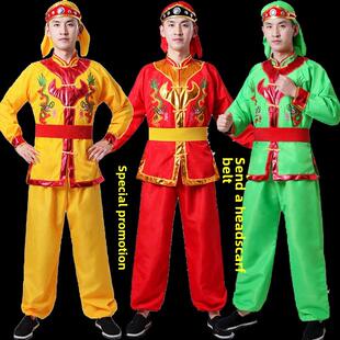 魏峰锣鼓服装舞蹈舞龙舞狮击鼓花车民族秧歌婚礼表演舞蹈表演服装