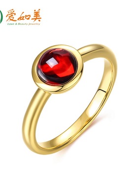 简约几何天然宝石戒指轻奢风S925银渡18K金PT950铂金彩宝糖果戒指