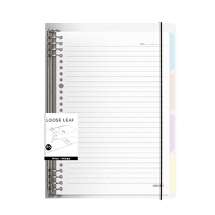 活页本B5笔记本本子学生考研用A4可拆卸活页本外壳A5不硌手初高中日记本加厚记录本横线网格替芯办公记事本