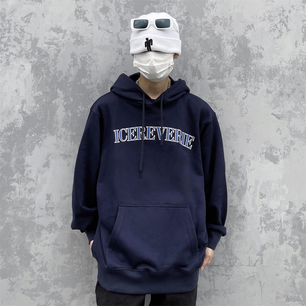 休闲宽松国潮帽衫卫衣