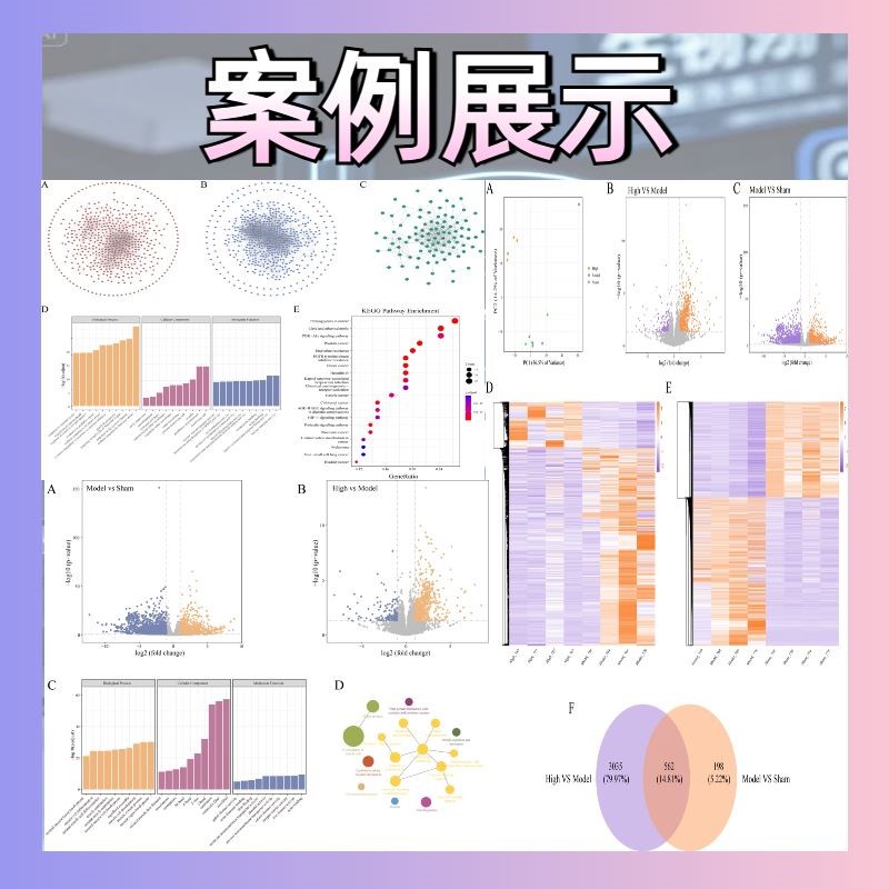 生信分析单细胞测序geo toga 数据库挖掘网络药理生物信息学服务