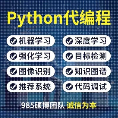 Python编程图像处理深度学习机器学习自然语言AI算法web网站开发