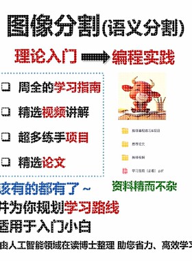 图像分割 语义分割/Semantic Segment/计算机视觉/AI学习资料方案