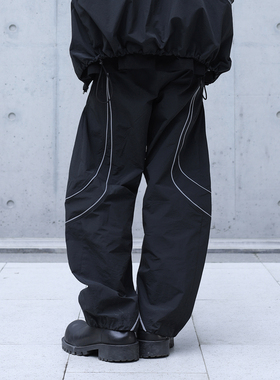 CHRYSOMALLON2025新款小众设计反光男女同款防晒服冲锋裤休闲裤