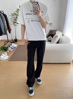 TSAOOJ 23SS【今天穿什么】趣味印花T恤Cleanfit重磅320g纯棉短袖