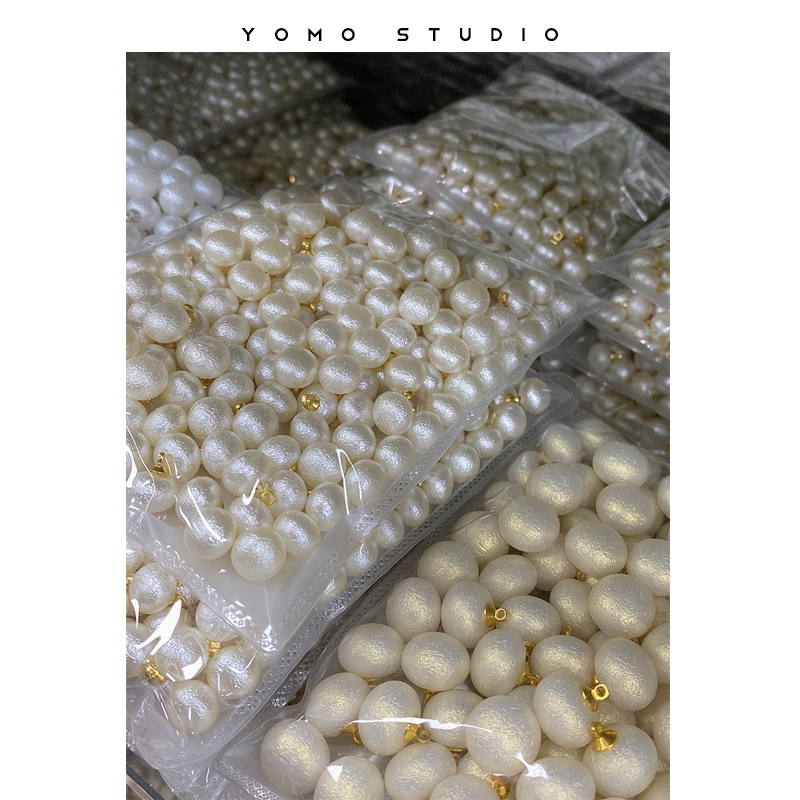 皱皮珍珠纽扣衬衫上衣扣子女装扣