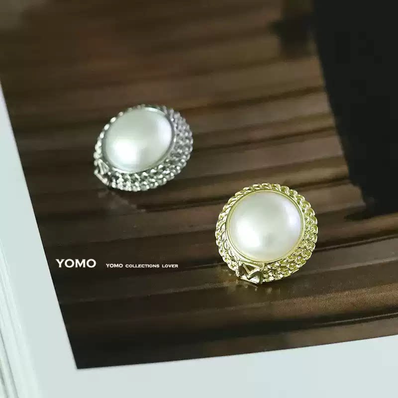 轻奢电度真银金属纽扣高档珍珠服装扣子高材质外套大衣毛衣装饰扣
