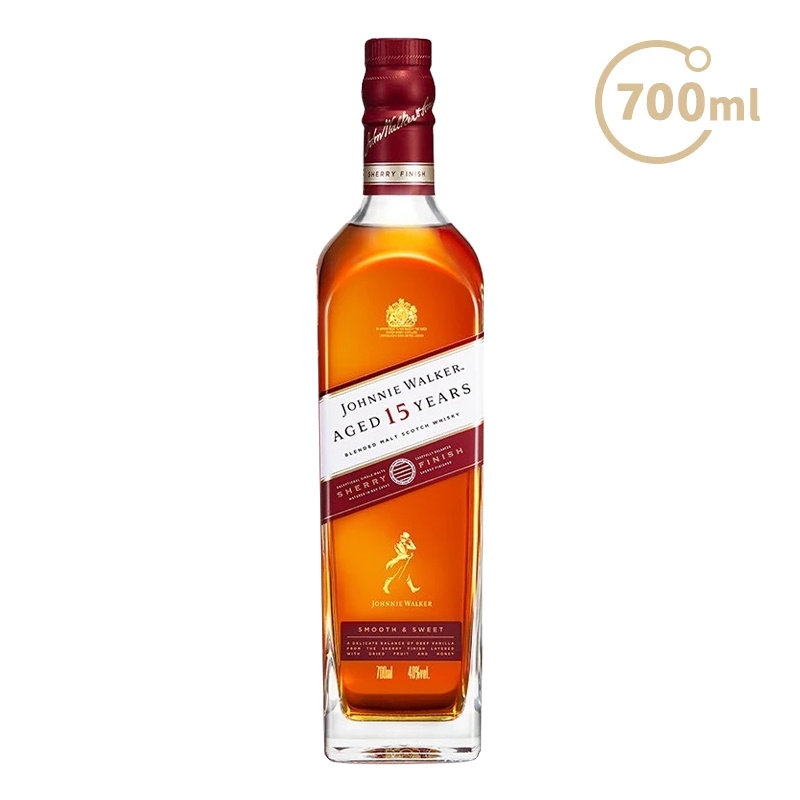 Johnnie Walker尊尼获加雪莉桶15年苏格兰威士忌洋酒700ml 无盒