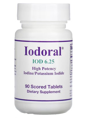 美国品牌Optimox 碘Iodora 6.25mg/90粒 特惠