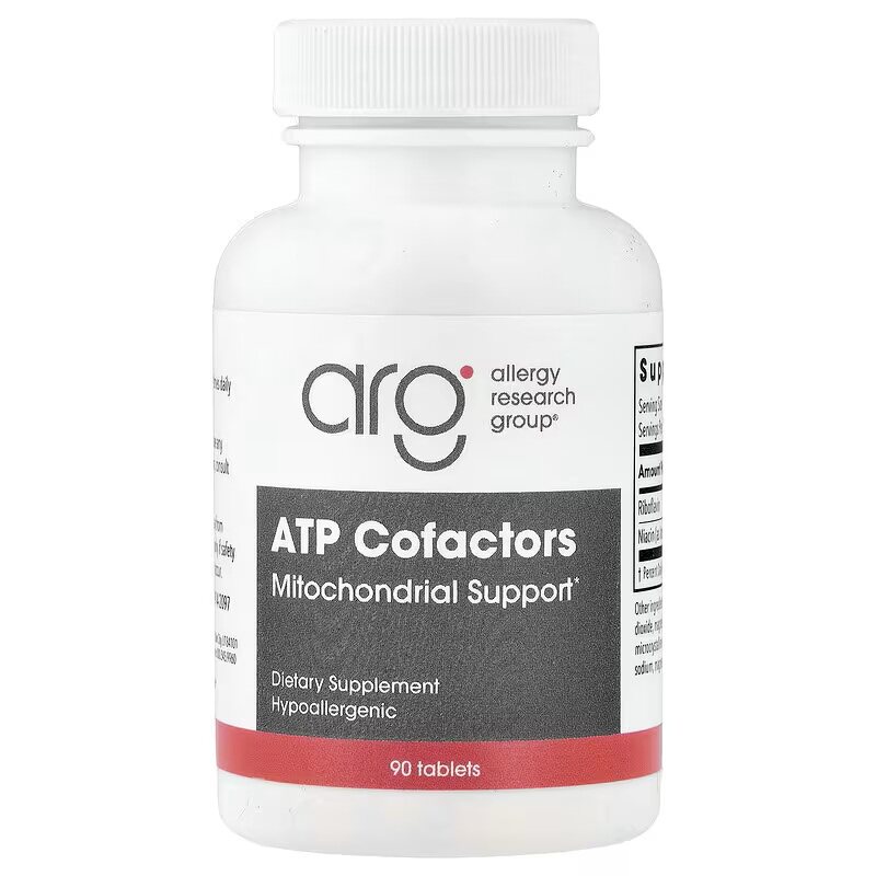代购Allergy Research Group 烟酸/核黄素 ATP辅因子 90片