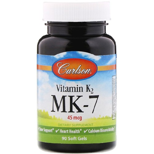 美国品牌Carlson Labs 维生素K2/MK-7 45微克/90粒