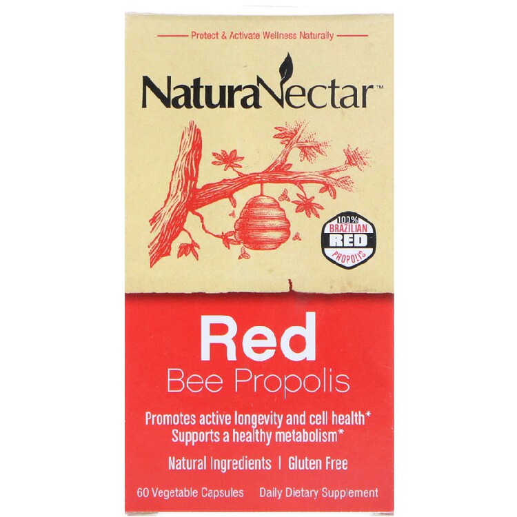 美国品牌NaturaNectar 巴西红蜂胶 综合保养 60粒