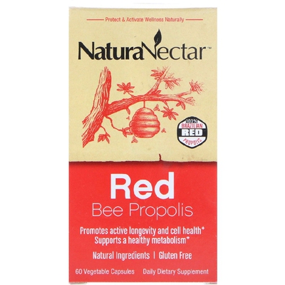 美国品牌NaturaNectar 巴西红蜂胶 综合保养 60粒
