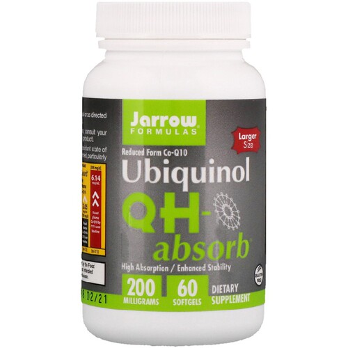 美国品牌Jarrow Formulas 活性还原性辅酶Q10/泛醇 200mg/60粒