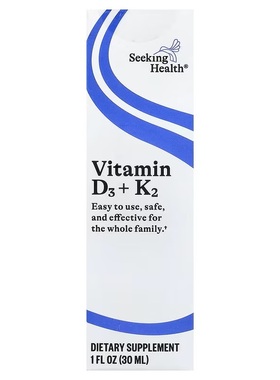 美国品牌Seeking Health 维生素 D3 + K2 滴剂 30毫升